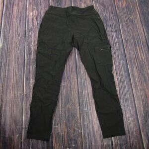 Athleta Pants Womens 10 dark gray Ankle Headlands Hybrid Cargo Tapered Stretch